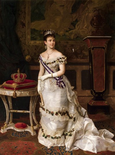 Königin María de las Mercedes von Orléans von Manuel Cabral y Aguado Bejarano